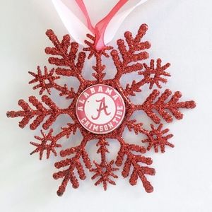 Univ of Alabama CRIMSON TIDE Handmade Snowflake *NEW*